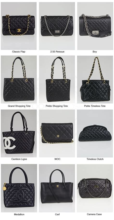 chanel bag with name|chanel bag names list.